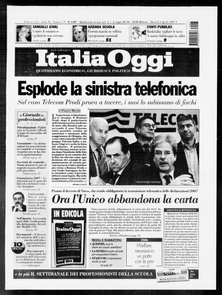 Italia oggi : quotidiano di economia finanza e politica